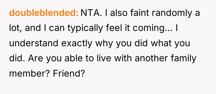doubleblended NTA. I also faint randomly a lot, and I...
