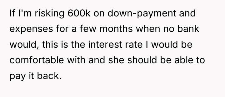 If I'm risking 600k on down-payment and expenses for a...