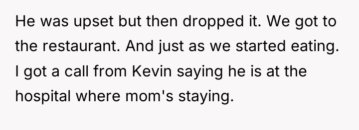 He was upset but then dropped it. We got to...