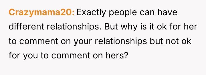 Crazymama20 Exactly people can have different relationships. But why is...