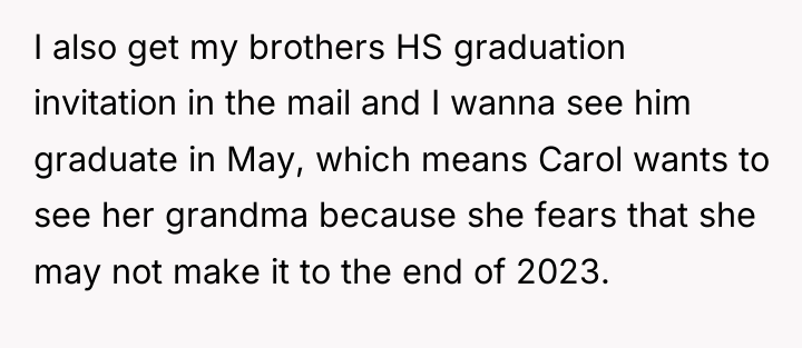 I also get my brothers HS graduation invitation in the...