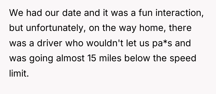 We had our date and it was a fun interaction,...
