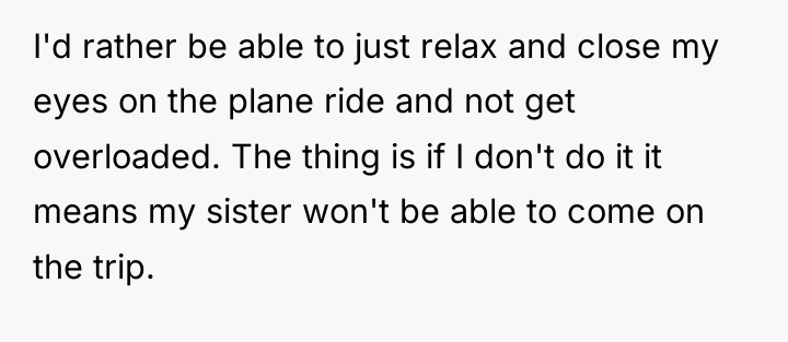 I'd rather be able to just relax and close my...