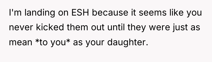 I'm landing on ESH because it seems like you never...