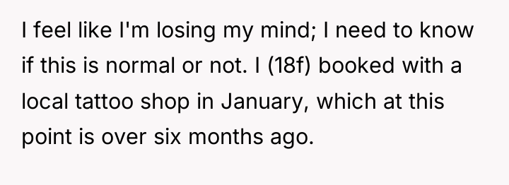 I feel like I'm losing my mind; I need to...
