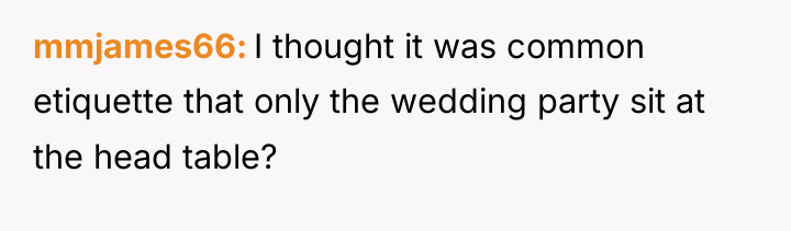 mmjames66 I thought it was common etiquette that only the...
