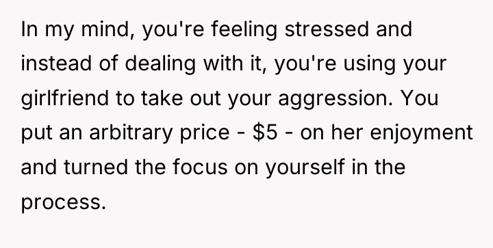 In my mind, you're feeling stressed and instead of dealing...