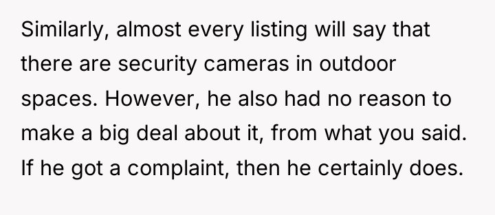 Similarly, almost every listing will say that there are security...