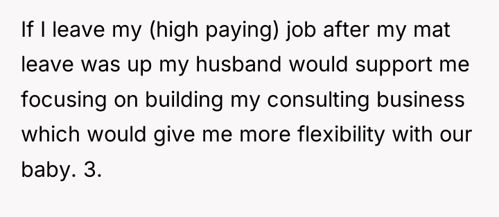 If I leave my (high paying) job after my mat...