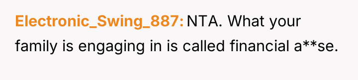 Electronic_Swing_887 NTA. What your family is engaging in is called...