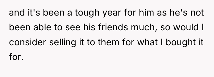 and it's been a tough year for him as he's...