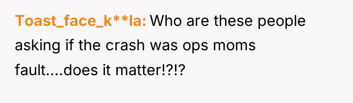 Toast_face_k**la Who are these people asking if the crash was...