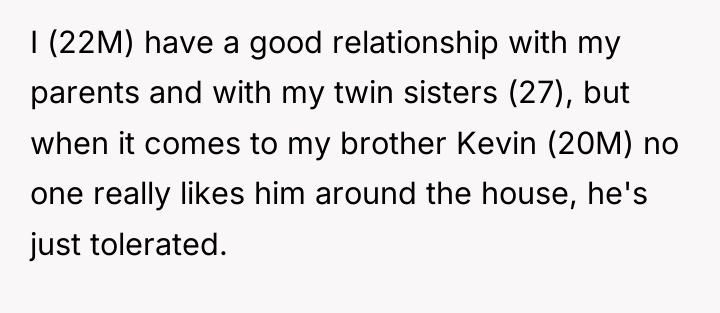 I (22M) have a good relationship with my parents and...