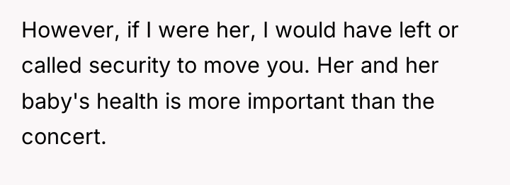However, if I were her, I would have left or...