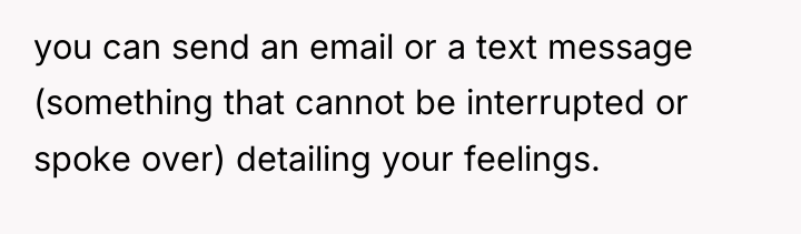 you can send an email or a text message (something...