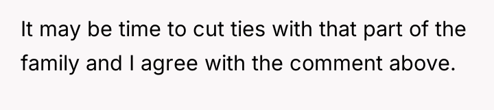 It may be time to cut ties with that part...