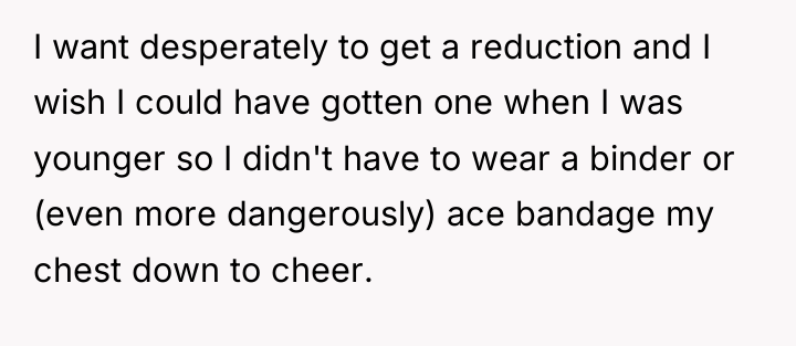 I want desperately to get a reduction and I wish...