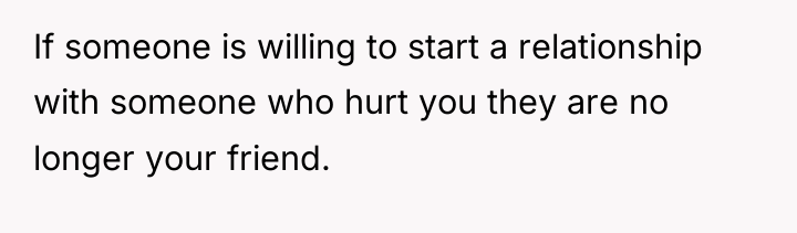If someone is willing to start a relationship with someone...