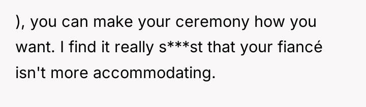 ), you can make your ceremony how you want. I...