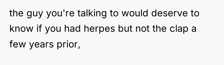 the guy you're talking to would deserve to know if...