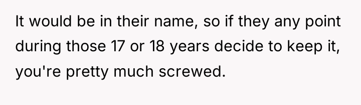 It would be in their name, so if they any...
