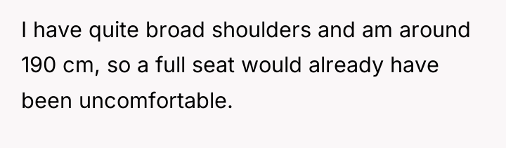 I have quite broad shoulders and am around 190 cm,...