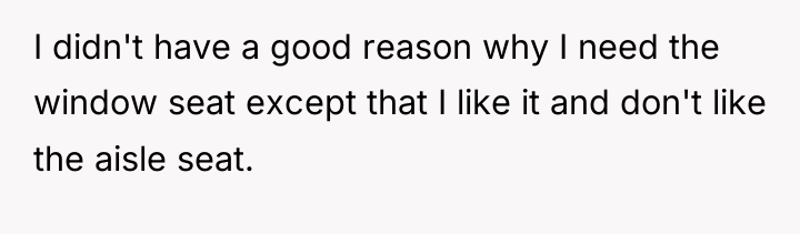 I didn't have a good reason why I need the...