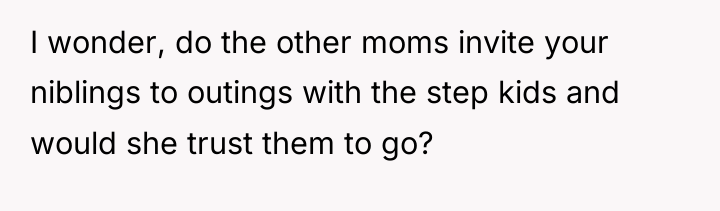 I wonder, do the other moms invite your niblings to...