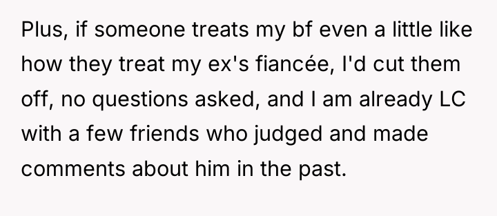 Plus, if someone treats my bf even a little like...
