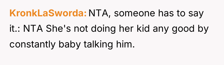 KronkLaSworda NTA, someone has to say it.: NTA She's not...