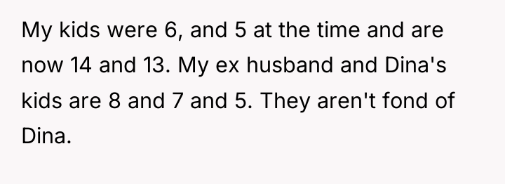 My kids were 6, and 5 at the time and...