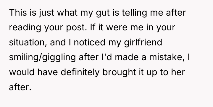 This is just what my gut is telling me after...