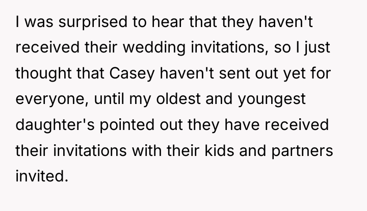 I was surprised to hear that they haven't received their...