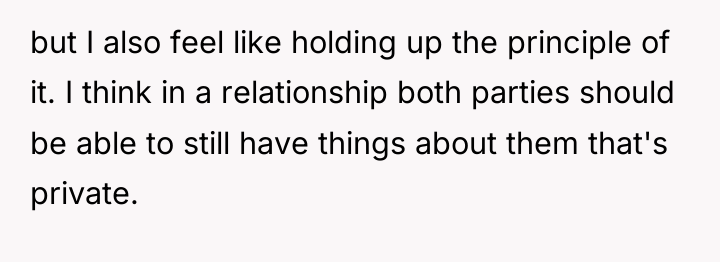 but I also feel like holding up the principle of...