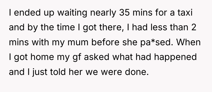 I ended up waiting nearly 35 mins for a taxi...