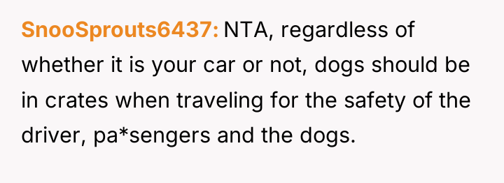 SnooSprouts6437 NTA, regardless of whether it is your car or...