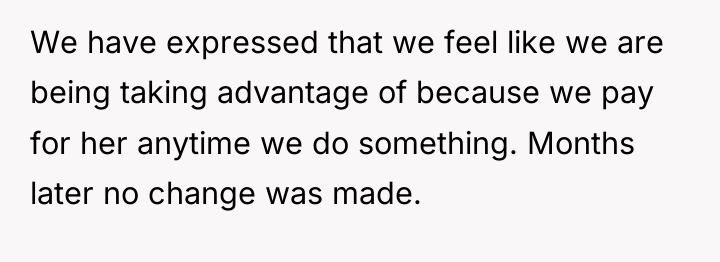 We have expressed that we feel like we are being...