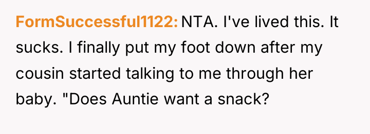 FormSuccessful1122 NTA. I've lived this. It sucks. I finally put...