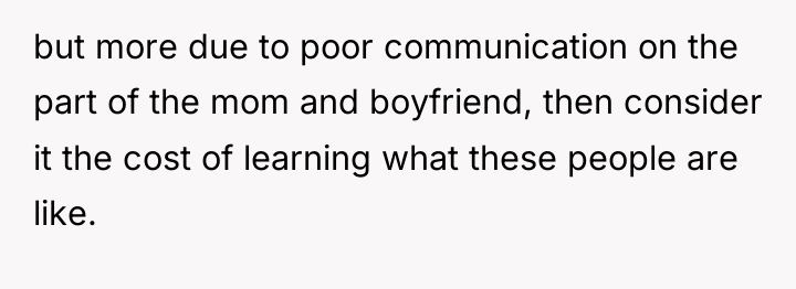 but more due to poor communication on the part of...
