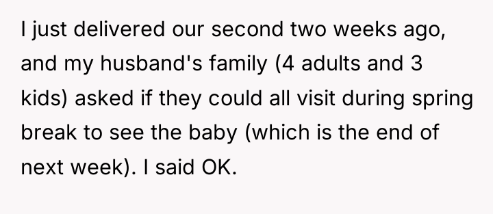 I just delivered our second two weeks ago, and my...