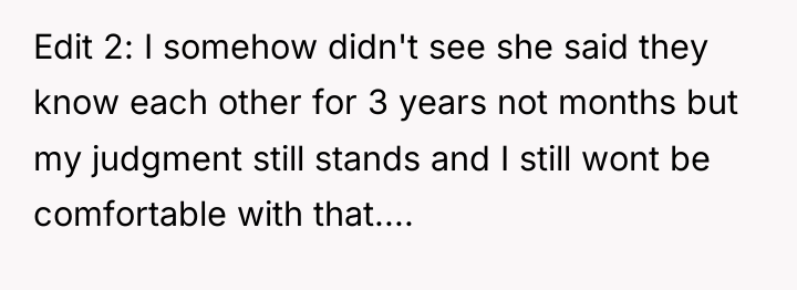 Edit 2: I somehow didn't see she said they know...