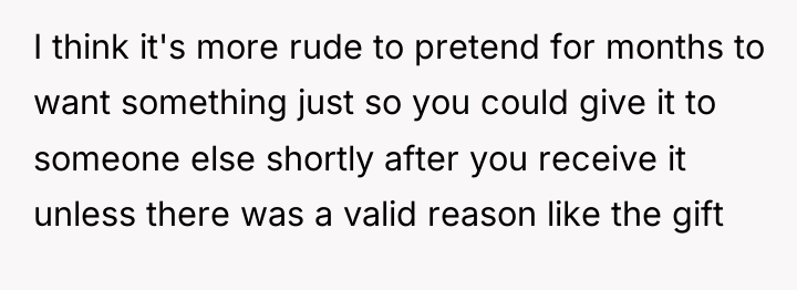 I think it's more rude to pretend for months to...