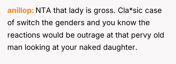 anillop NTA that lady is gross. Cla*sic case of switch...
