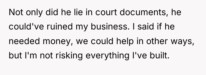 Not only did he lie in court documents, he could've...