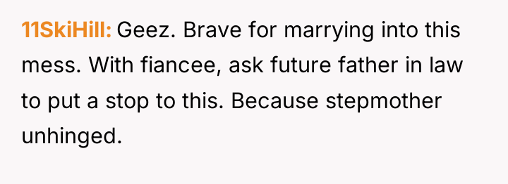 11SkiHill Geez. Brave for marrying into this mess. With fiancee,...