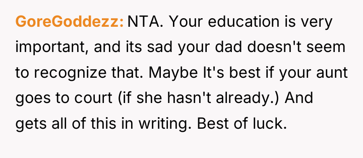 GoreGoddezz NTA. Your education is very important, and its sad...