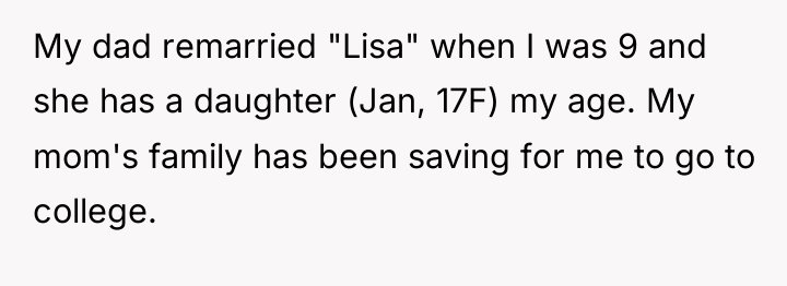 My dad remarried "Lisa" when I was 9 and she...