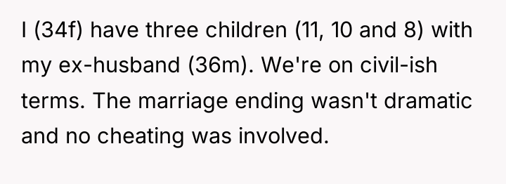 I (34f) have three children (11, 10 and 8) with...