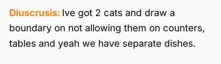 Diuscrusis Ive got 2 cats and draw a boundary on...