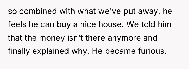 so combined with what we've put away, he feels he...